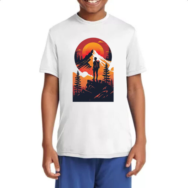 Camiseta Infanto Juvenil Viajante Mochileiro Sunset - Imagem 4