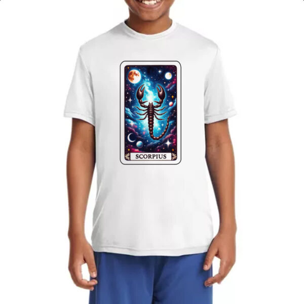 Camiseta Infanto Juvenil Signo Carta Taro Escorpiao - Imagem 4