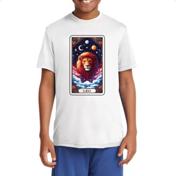 Camiseta Infanto Juvenil Signo Carta Taro Leao - Imagem 4