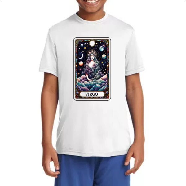 Camiseta Infanto Juvenil Signo Carta Taro Virgem - Imagem 4