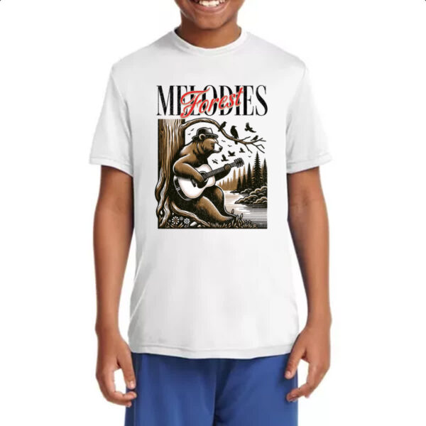 Camiseta Infanto Juvenil Urso Melodia da Floresta - Imagem 4