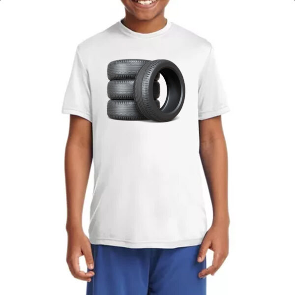 Camiseta Infanto Juvenil Pneus radiais - Imagem 4