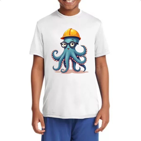 Camiseta Infanto Juvenil Polvo operario - Imagem 4