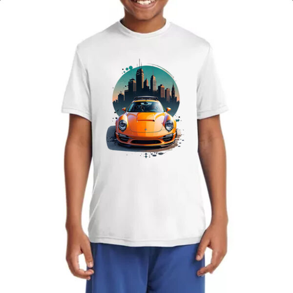 Camiseta Infanto Juvenil Porche sunset city - Imagem 4