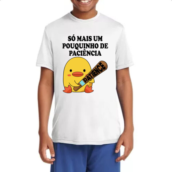 Camiseta Infanto Juvenil Psicopato paciencia - Imagem 4