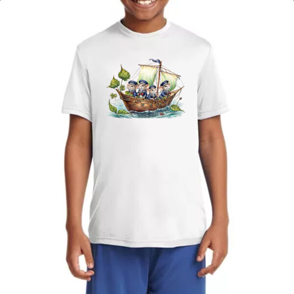 Camiseta Infanto Juvenil Ratinhos marinheiros - Imagem 4