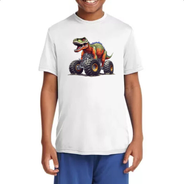 Camiseta Infanto Juvenil T-Rex monster truck - Imagem 4