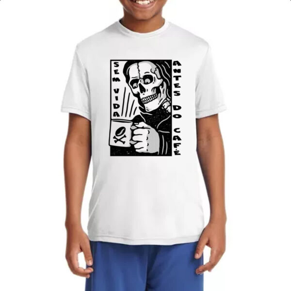 Camiseta Infanto Juvenil Sem vida antes do cafe - Imagem 4
