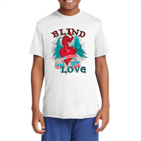 Camiseta Infanto Juvenil Blind love - Imagem 4