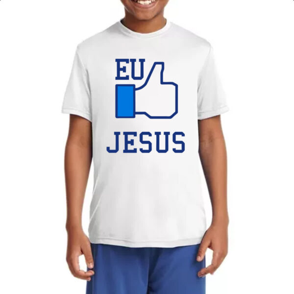 Camiseta Infanto Juvenil Eu Curto Jesus - Imagem 4
