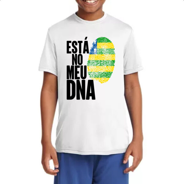 Camiseta Infanto Juvenil Esta no meu DNA Goias - Imagem 4
