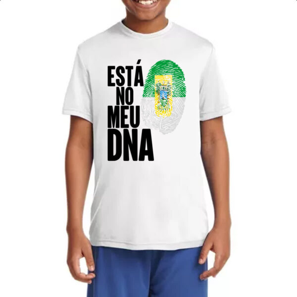 Camiseta Infanto Juvenil Esta no meu DNA Rio Grande do Norte - Imagem 4