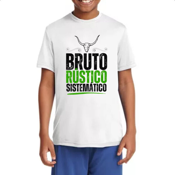 Camiseta Infanto Juvenil Bruto Rustico Sistematico - Imagem 4