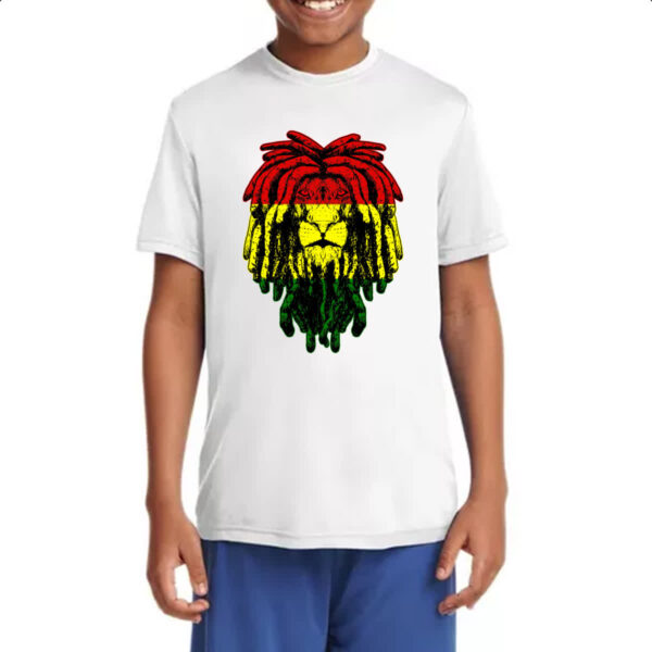Camiseta Infanto Juvenil Leao Rastafari - Imagem 4