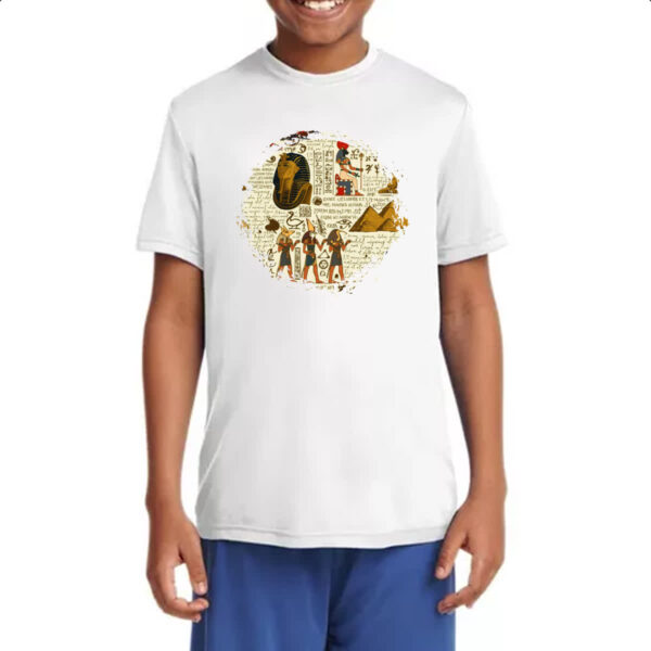 Camiseta Infanto Juvenil Hieroglifos Egipcios - Imagem 4