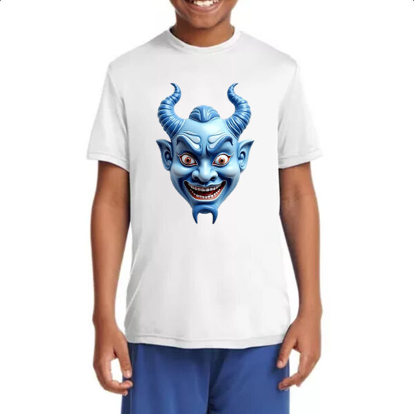 Camiseta Infanto Juvenil Mascara Hannya de porcelana - Imagem 4