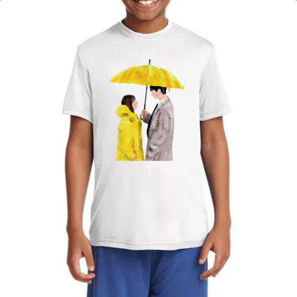 Camiseta Infanto Juvenil Casal Dorama Guarda Chuva - Imagem 4