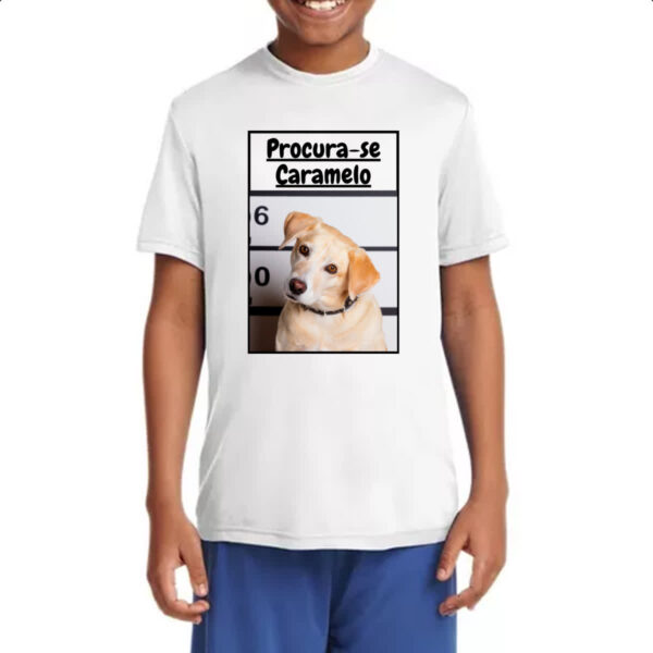 Camiseta Infanto Juvenil Procura-se um caramelo - Imagem 4