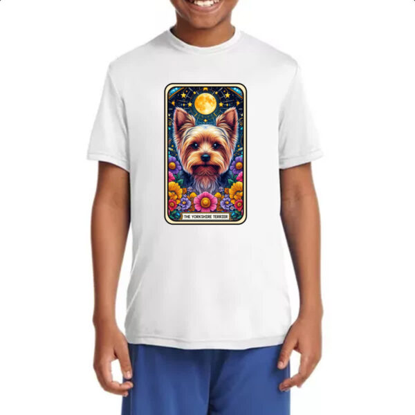 Camiseta Infanto Juvenil Taro cachorro Yorkshire Terrier - Imagem 4