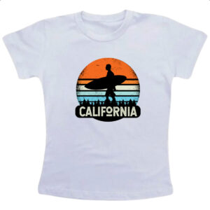 Camiseta Infanto Juvenil Surf California Sunset