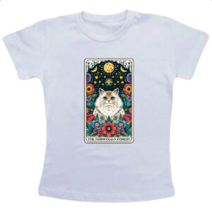 Camiseta Infanto Juvenil Taro gato Noruegues da Floresta