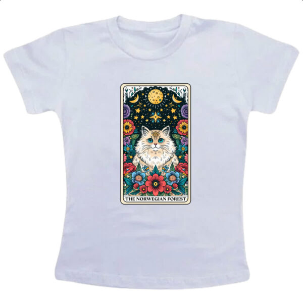 Camiseta Infanto Juvenil Taro gato Noruegues da Floresta