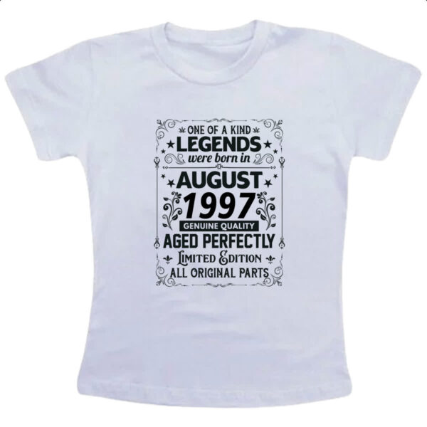 Camiseta Infanto Juvenil Legends Were Born AGO-1997