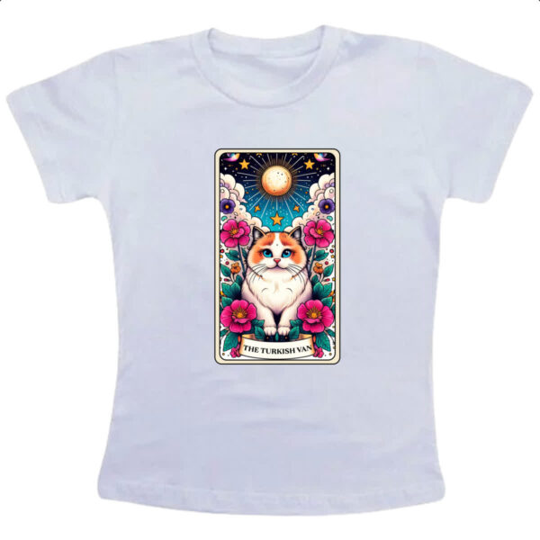 Camiseta Infanto Juvenil Taro gato Van Turco
