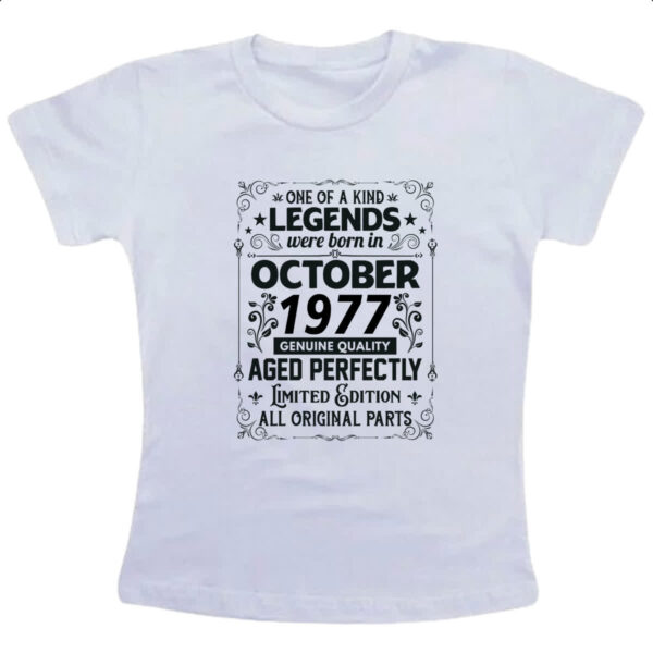 Camiseta Infanto Juvenil Legends Were Born OUT-1977
