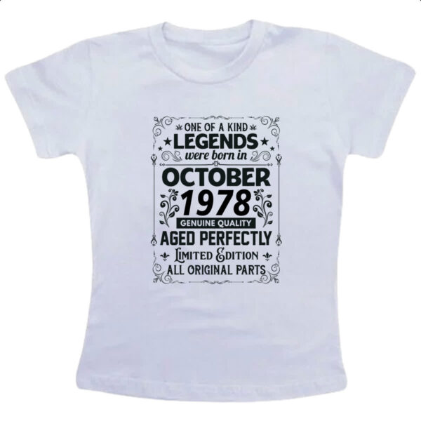 Camiseta Infanto Juvenil Legends Were Born OUT-1978