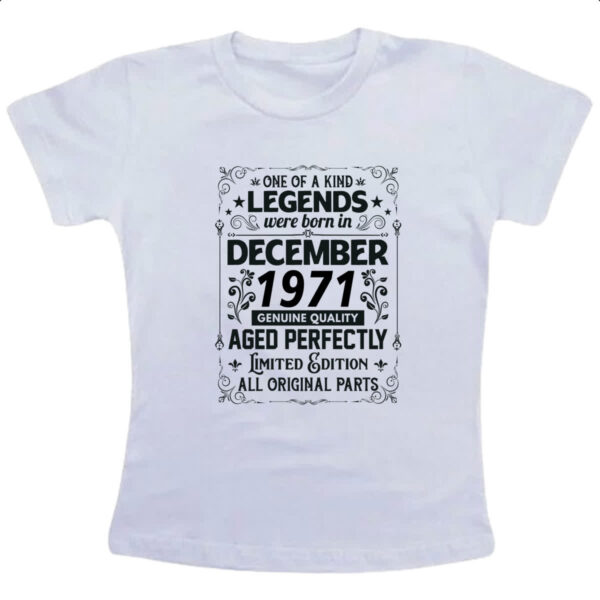 Camiseta Infanto Juvenil Legends Were Born DEZ-1971