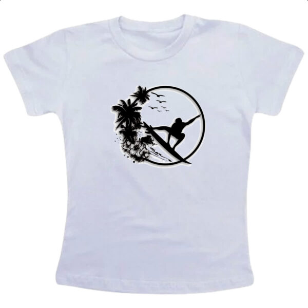Camiseta Infanto Juvenil Surf Noir Design