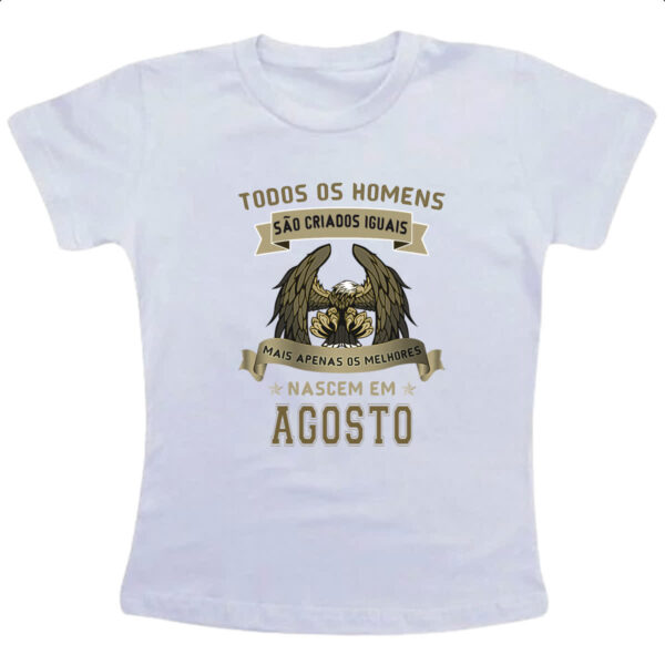 Camiseta Infanto Juvenil Homem Lenda Aguia Agosto