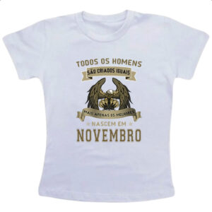 Camiseta Infanto Juvenil Homem Lenda Aguia Novembro