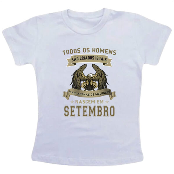 Camiseta Infanto Juvenil Homem Lenda Aguia Setembro