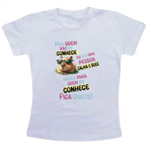 Camiseta Infanto Juvenil Capivara me conhece
