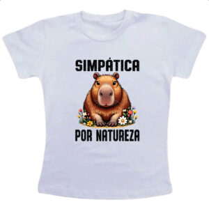 Camiseta Infanto Juvenil Capivara Simpatica por Natureza