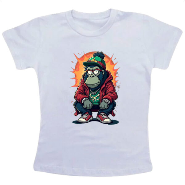 Camiseta Infanto Juvenil Macaco Gang Street