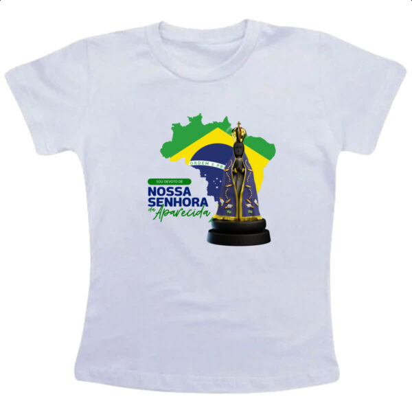 Camiseta Infanto Juvenil Devoto Nossa Sen Aparecida