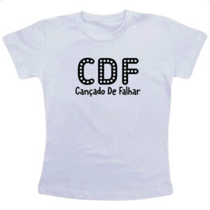 Camiseta Infanto Juvenil CDF Cancado De Falhar