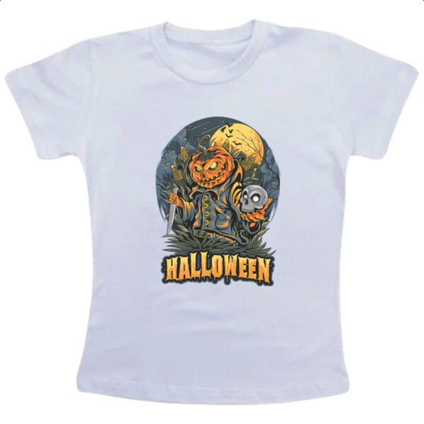 Camiseta Infanto Juvenil Halloween JackPot Milharal Faca