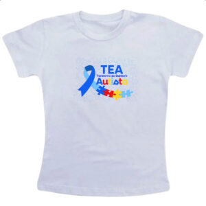 Camiseta Infanto Juvenil Autismo TEA Transtorno Espectro