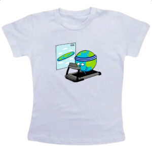 Camiseta Infanto Juvenil Terra querendo ser plana