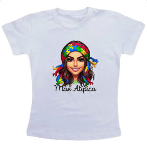 Camiseta Infanto Juvenil Mae Atipica Autismo