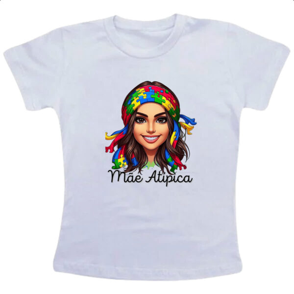 Camiseta Infanto Juvenil Mae Atipica Autismo