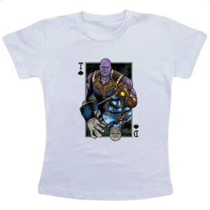 Camiseta Infanto Juvenil Thanos e Darkseid