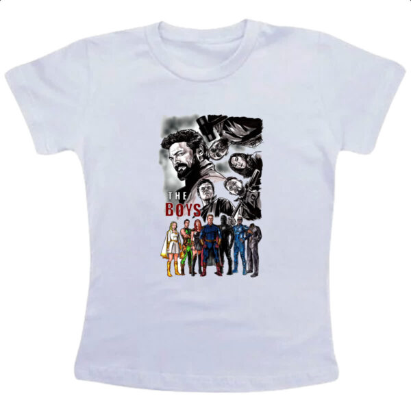 Camiseta Infanto Juvenil The Boys poster
