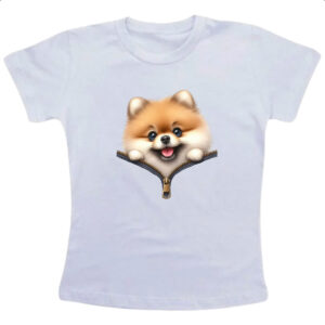 Camiseta Infanto Juvenil Spitz Alemao no Ziper