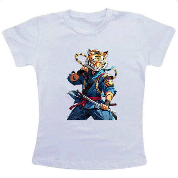 Camiseta Infanto Juvenil Tigre Ninja