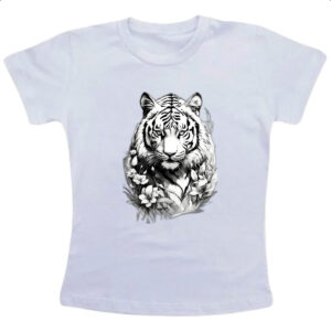Camiseta Infanto Juvenil Tigre albino